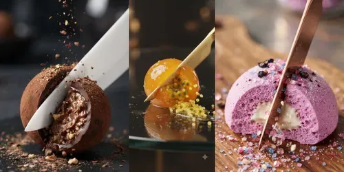 Macro ASMR Candy Dessert Animations generated by gemini-image