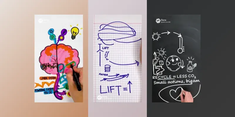 Whiteboard Doodle Explainer Videos generated by undefined