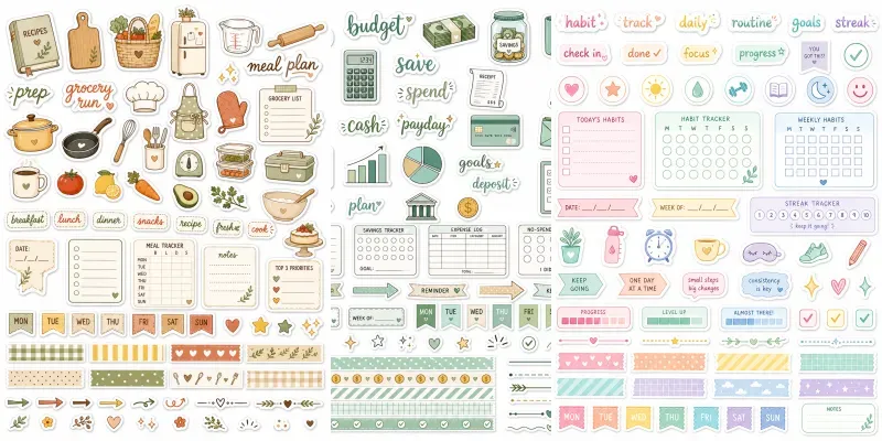Mini Variety Sticker Sheet Makers generated by undefined