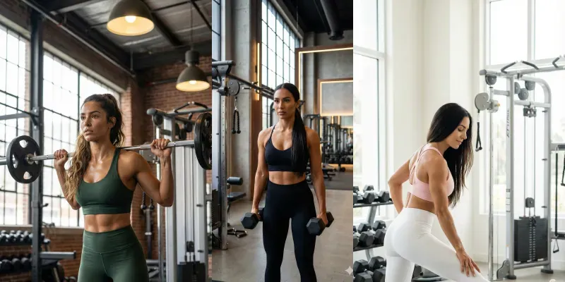 Realistic Gym Girls Posing generated by undefined