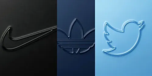 Premium Blind Emboss Logo Designs generated by gemini-image