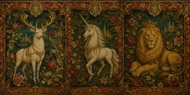 Luxury Floral Tapestries generated by undefined