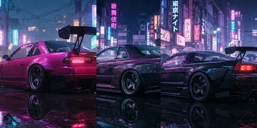 90s Cars In Style generated by gemini-image