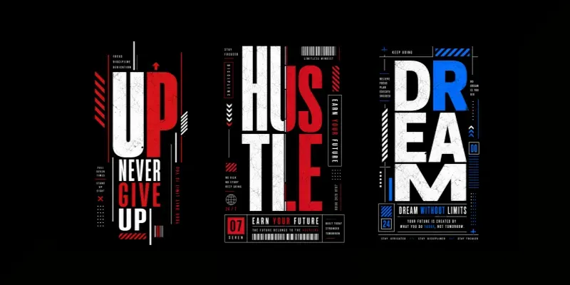 Streetwear Typography Tshirt Designs generated by undefined