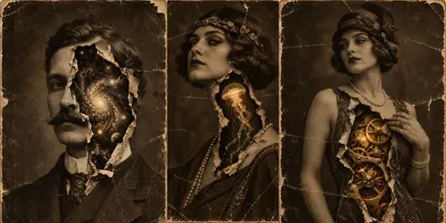 Dadaist Surreal Vintage Photo Collages generated by chatgpt-image