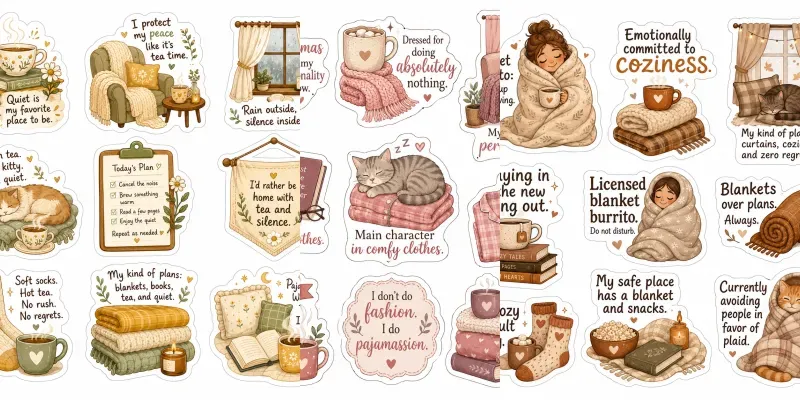 Introvert Homebody Sticker Sheets generated by undefined