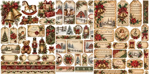 Winter Farmhouse Vintage Junk Journals generated by chatgpt-image