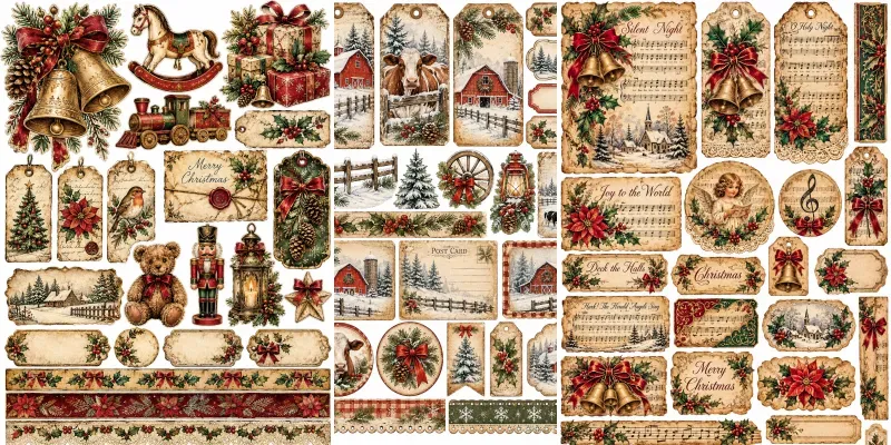 Winter Farmhouse Vintage Junk Journals