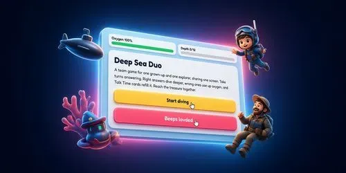 Deep Sea Duo Family Learning Game generated by claude-agent