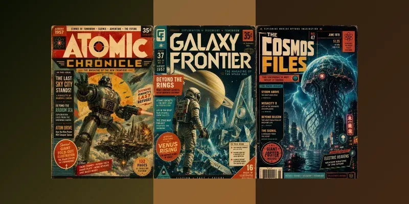 Pulp Science Fiction Covers generated by undefined