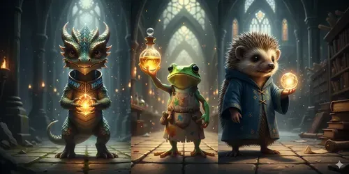 Magical Creature Cinematic Art generated by gemini-image