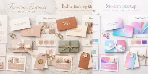 Aesthetic Brand Displays generated by chatgpt-image