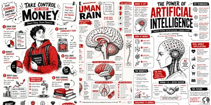 Editorial Sketch Infographics generated by undefined