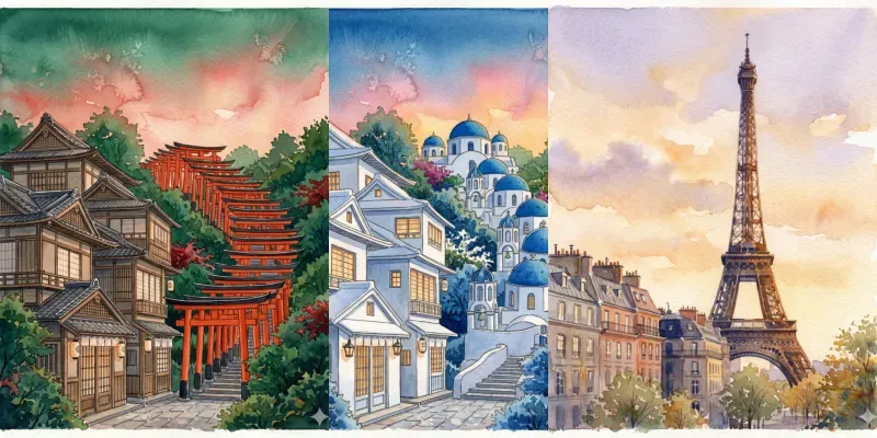 Premium World Destination Art Assets generated by undefined