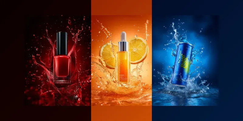 Beauty Product Liquid Splash Ads generated by undefined