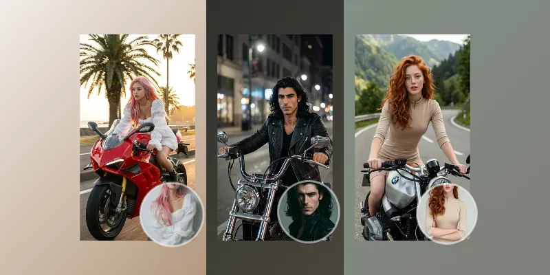 Highend Motorcycle Rider Generator generated by undefined