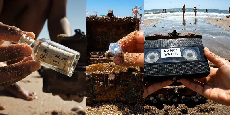 Digging Up Treasures At The Beaches generated by undefined