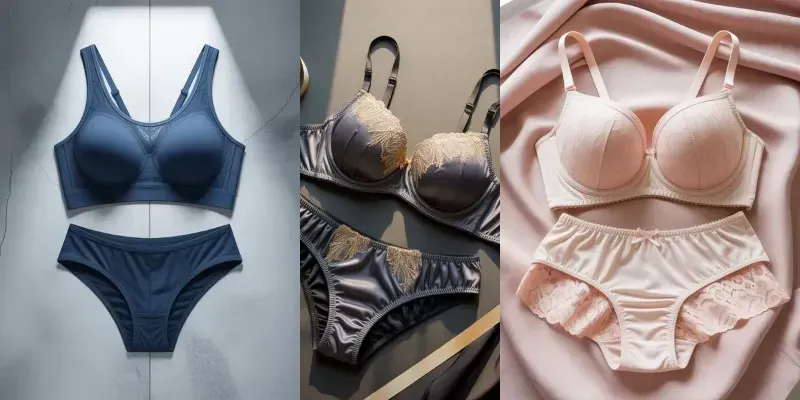 Flat Lay Lingerie Product Photography generated by undefined