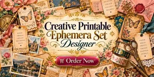Creative Printable Ephemera Set Designer generated by chatgpt-skill