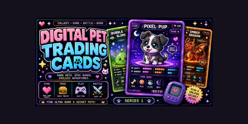 Digital Pet Trading Cards generated by undefined