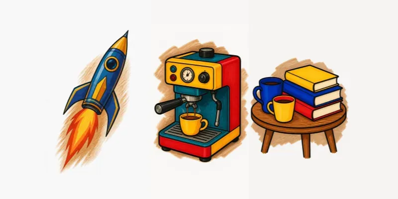 Retro Copic Marker Pop Illustrations