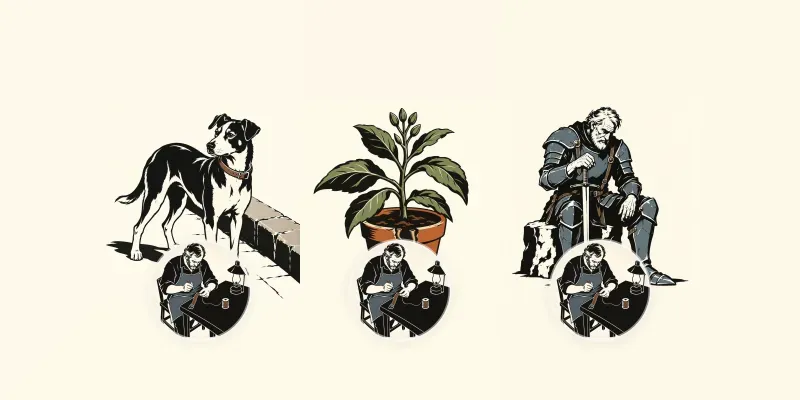 Sparse Relief Woodcut Illustrations