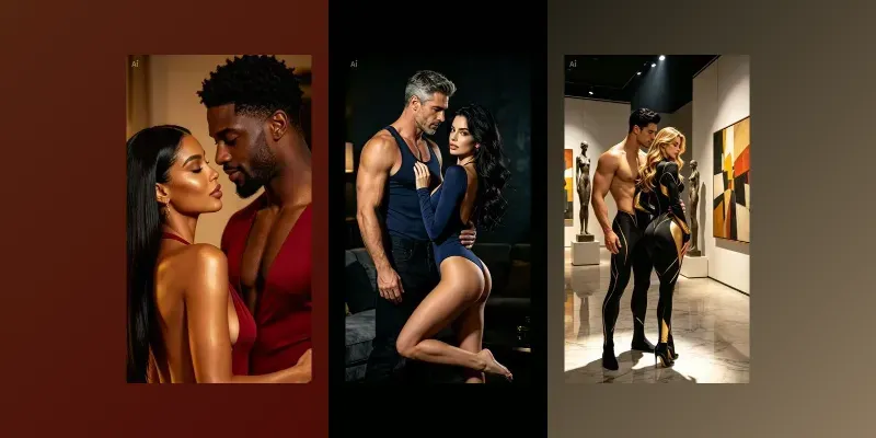 Sensual Couple Portraits generated by undefined