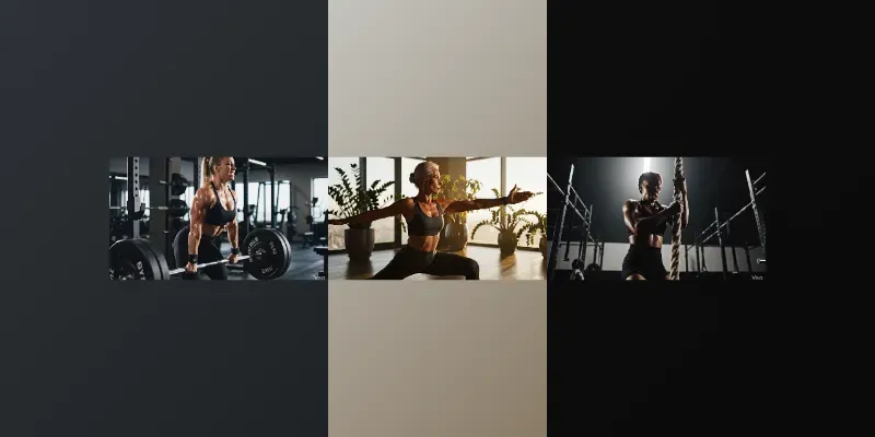 Premium Female Gym Stock Videos generated by undefined