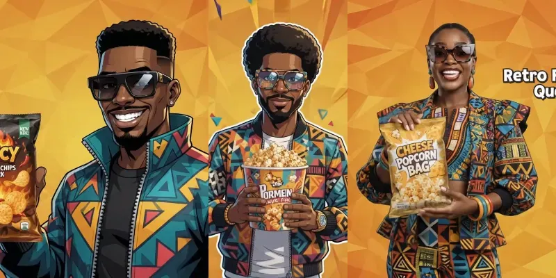 Afro Pop Product Ads generated by undefined