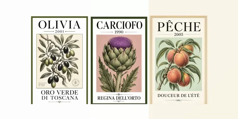 Elegant Botanical Product Posters generated by undefined