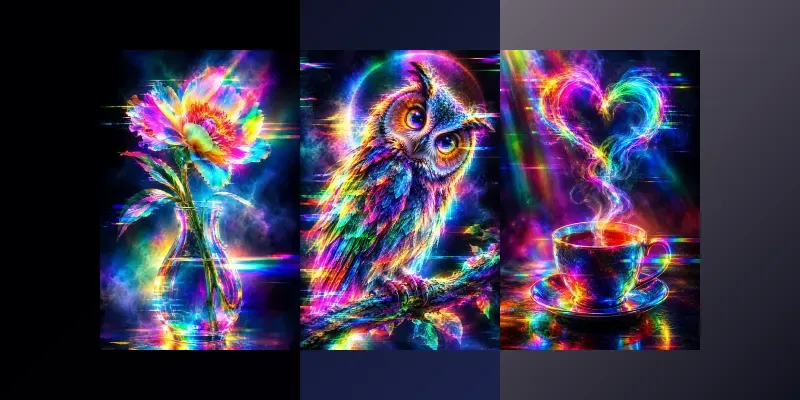 Psychedelic Rainbow Glitches