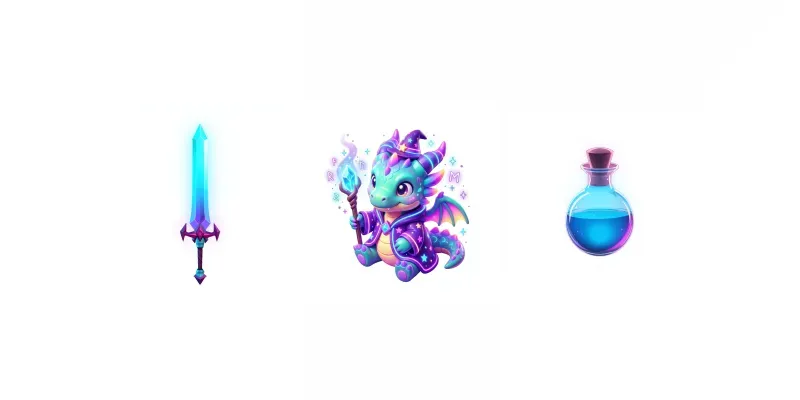 Stylized 3D Game Assets Icons Generator generated by undefined