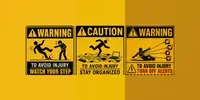 Minimalist Funny Warning Poster Packs chatgpt-image prompt mini thumbnail