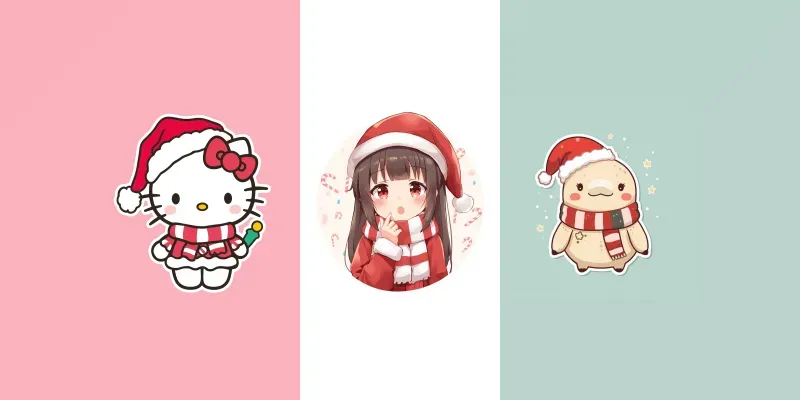 Kawaii Characters Christmas Cheer generated by undefined