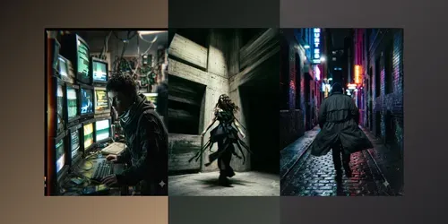 Distorted Cinematic Photos generated by gemini-image