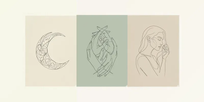 Trending Fine Line Art Illustrations generated by undefined