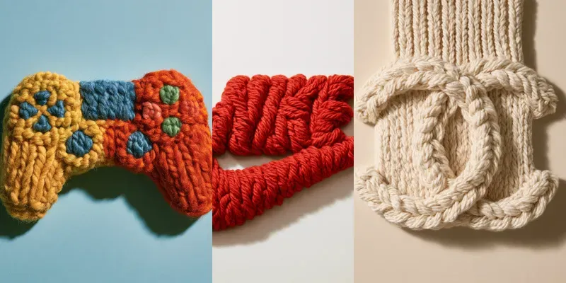 Yarn Craft Logo Portraits