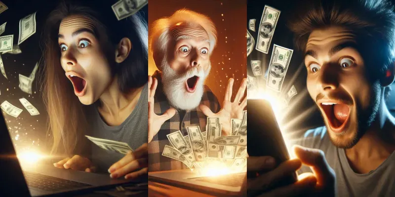 Money Reaction Thumbnails High Ctrs generated by undefined