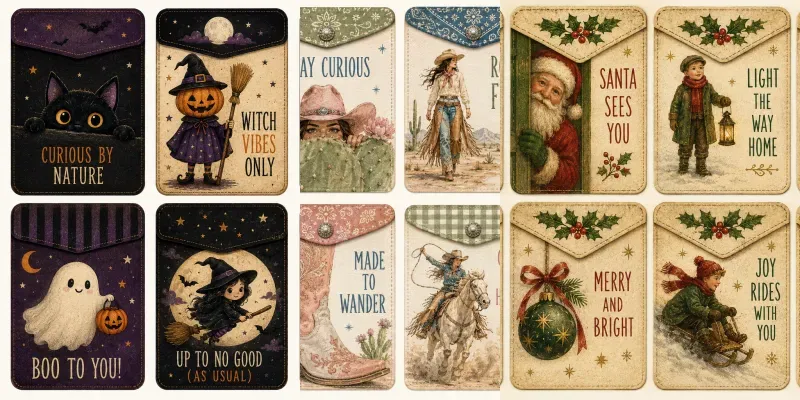 Printable Sentiment Pocket Cards generated by undefined
