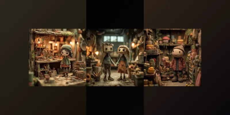 Handcrafted Stop Motion Animation Scenes generated by undefined