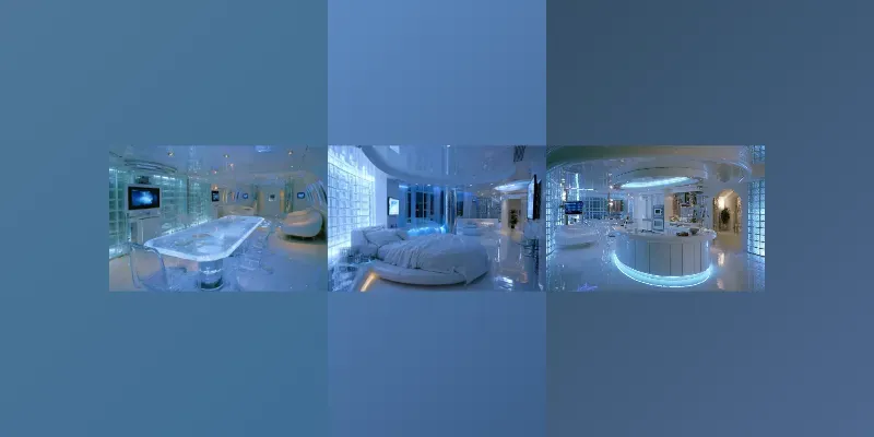 Y2k Futuristic Interiors generated by undefined