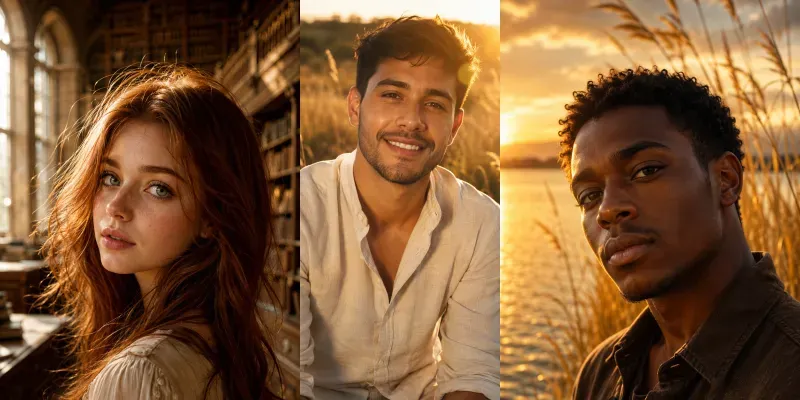 Beautiful Golden Hour Portraits generated by undefined