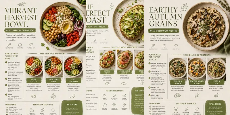 Professional Food Recipe Infographics generated by undefined