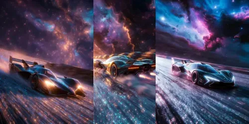 Futuristic Race Cars generated by grok-video