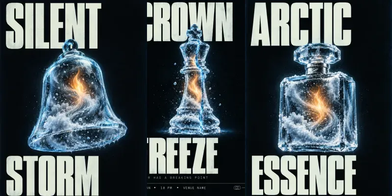 Neon Ice Music Festival Poster Generator