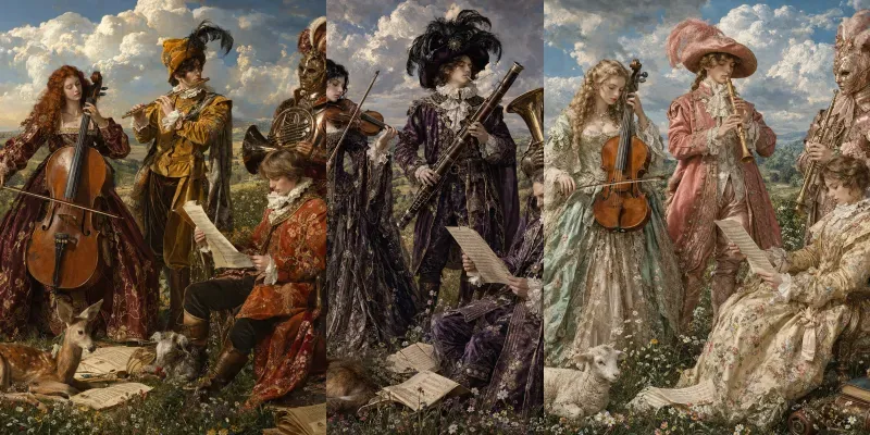 Field Ensemble Baroque Musicians generated by undefined