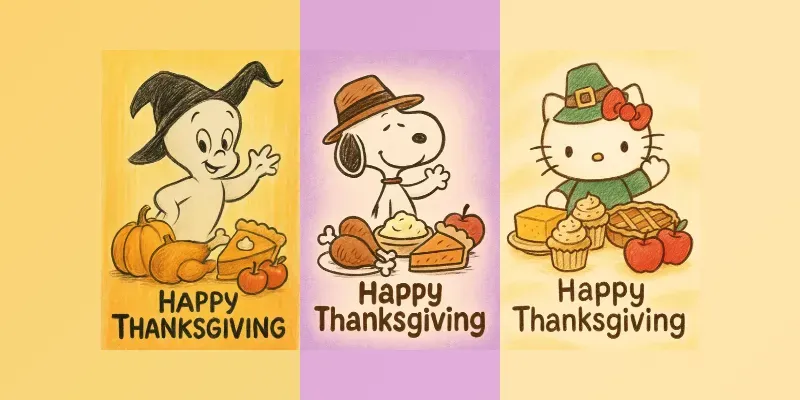 Thanksgiving Cards Sketch Style generated by undefined