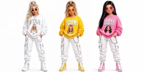 Cute Fashion Doll Tshirt Creators generated by chatgpt-image