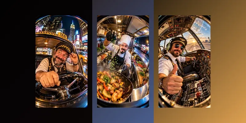 Ultrawide Fisheye Portraits