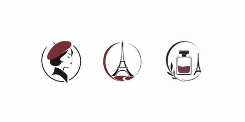 French Minimalist Logos generated by chatgpt-image